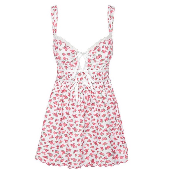 For Love And Lemons Baby Blooms Slip Dress XXS NEW - Picture 3 of 5
